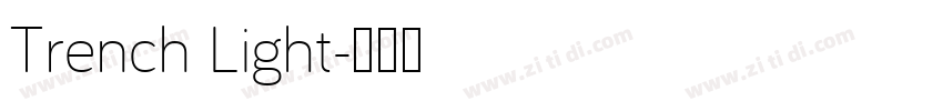 Trench Light字体转换